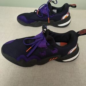 Adidas Trae Young 1 Men's Sz 12 Basketball Shoes Purple Black Low Top Sneakers